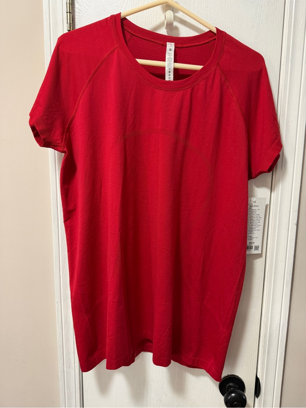 lululemon athletica Red swiftly Short-Sleeve Performance Tee
